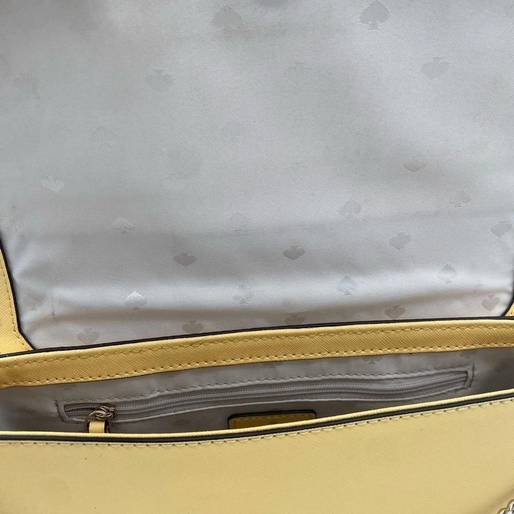 Kate Spade Women's Leather Laurel Way Greer Crossbody Bag Daybreak Yellow Small